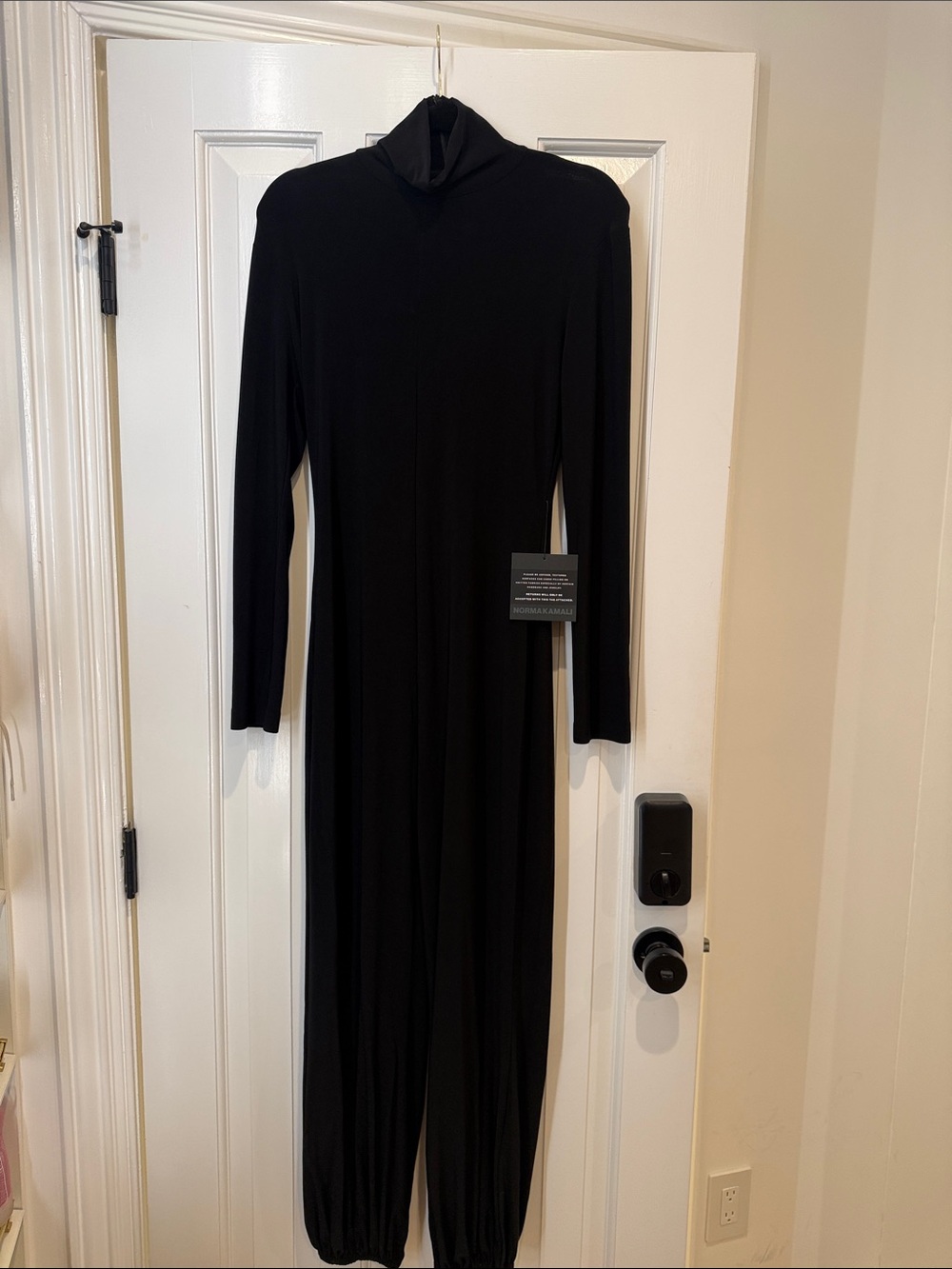 Norma Kamali black NWT size medium jumpsuit